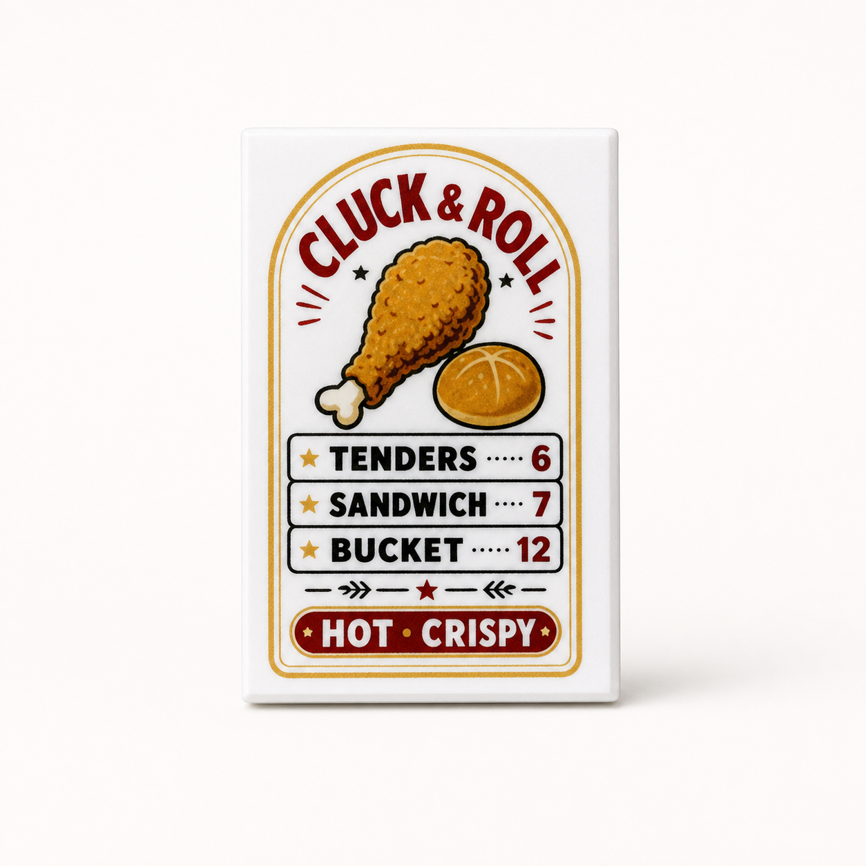 Cluck & Roll Menu Board -2x3