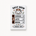 Daily Brew Menu Board - 2x3