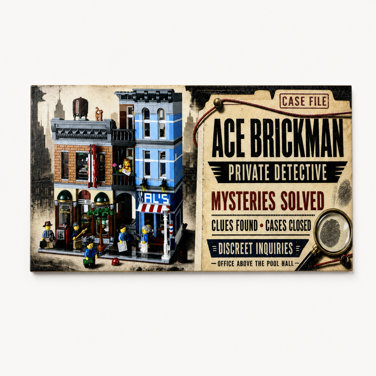 Detectives Office Billboard - 8x16