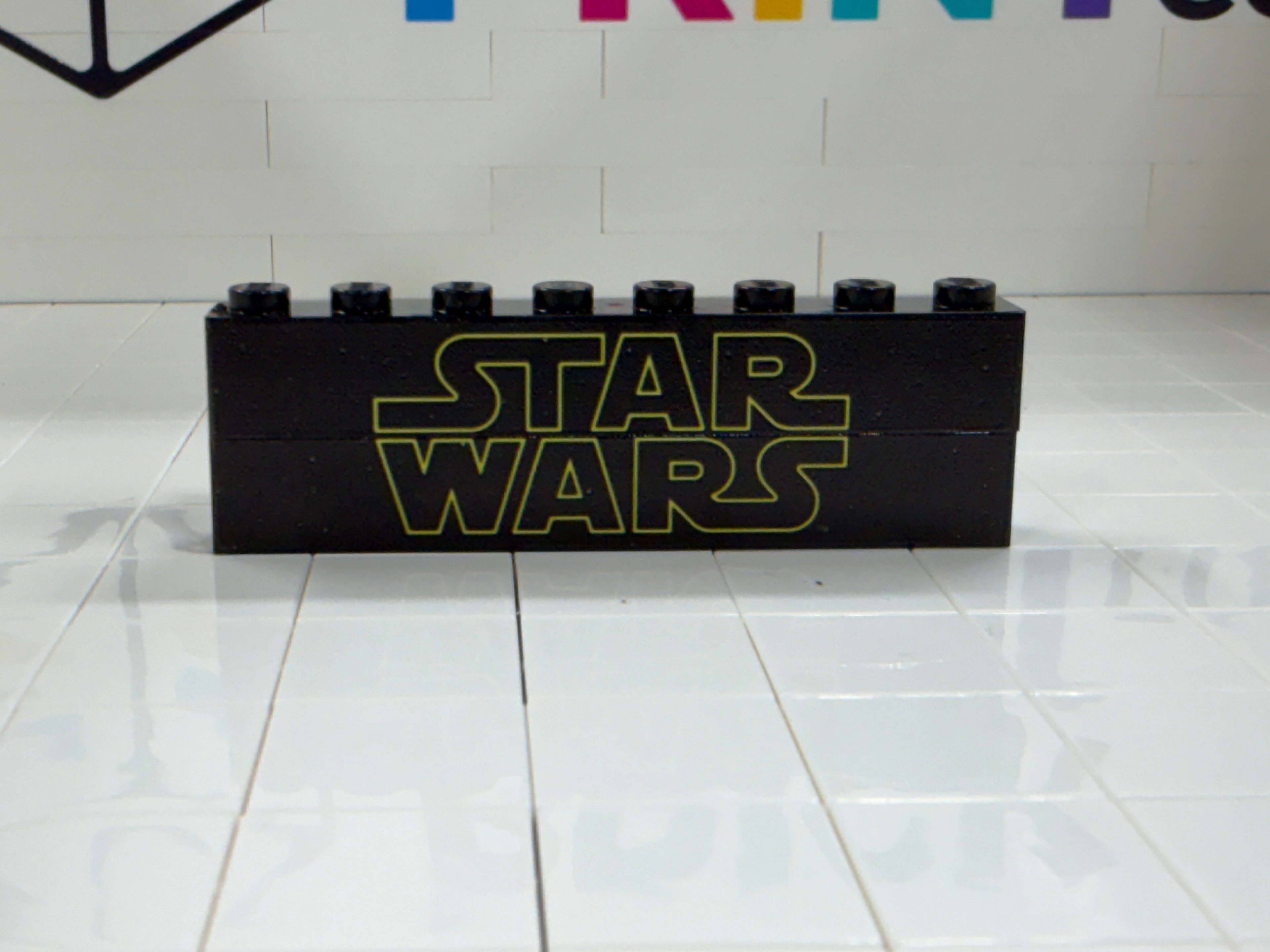 Star Wars Name Badge Brick 1x8