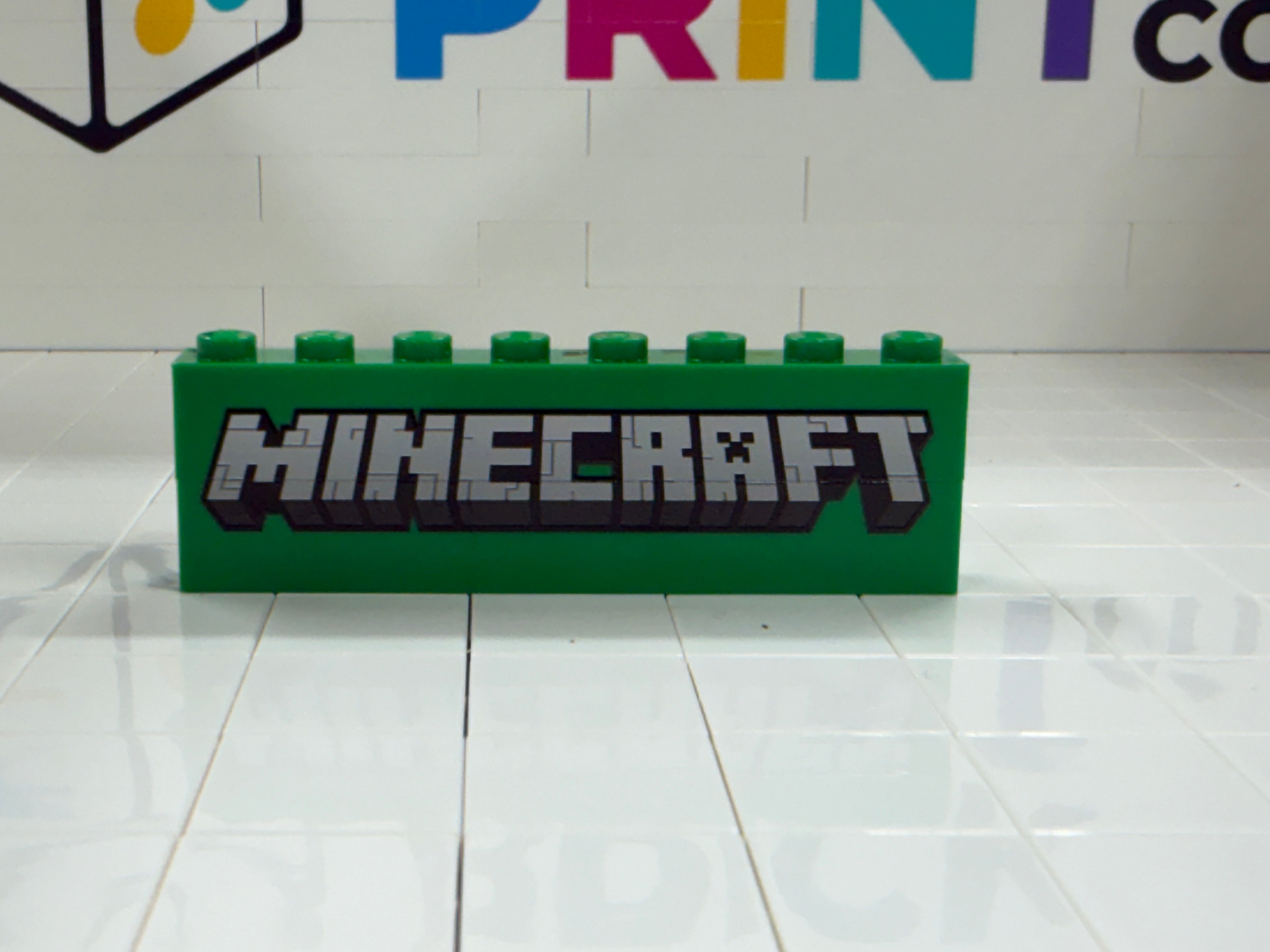 Minecraft Name Badge Brick 1x8