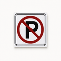 No Parking Road Sign - 2x2