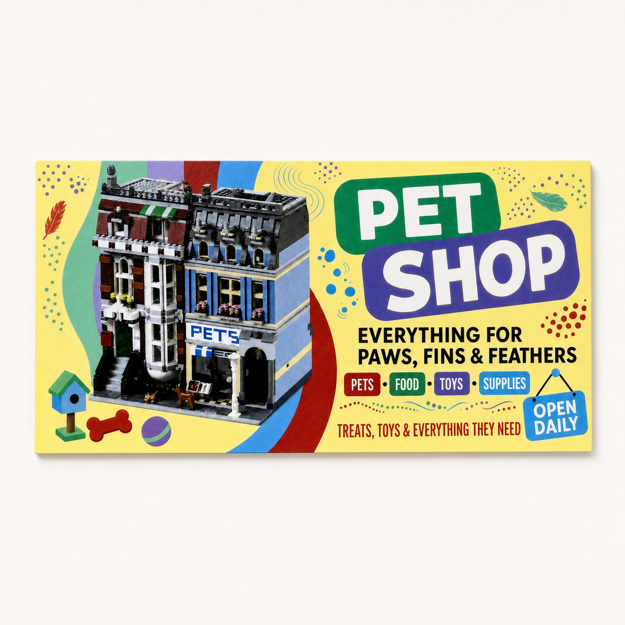 Pet Shop Billboard - 8x16