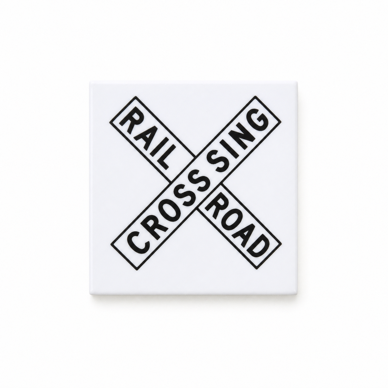 Railroad Crossing Sign - 2x2