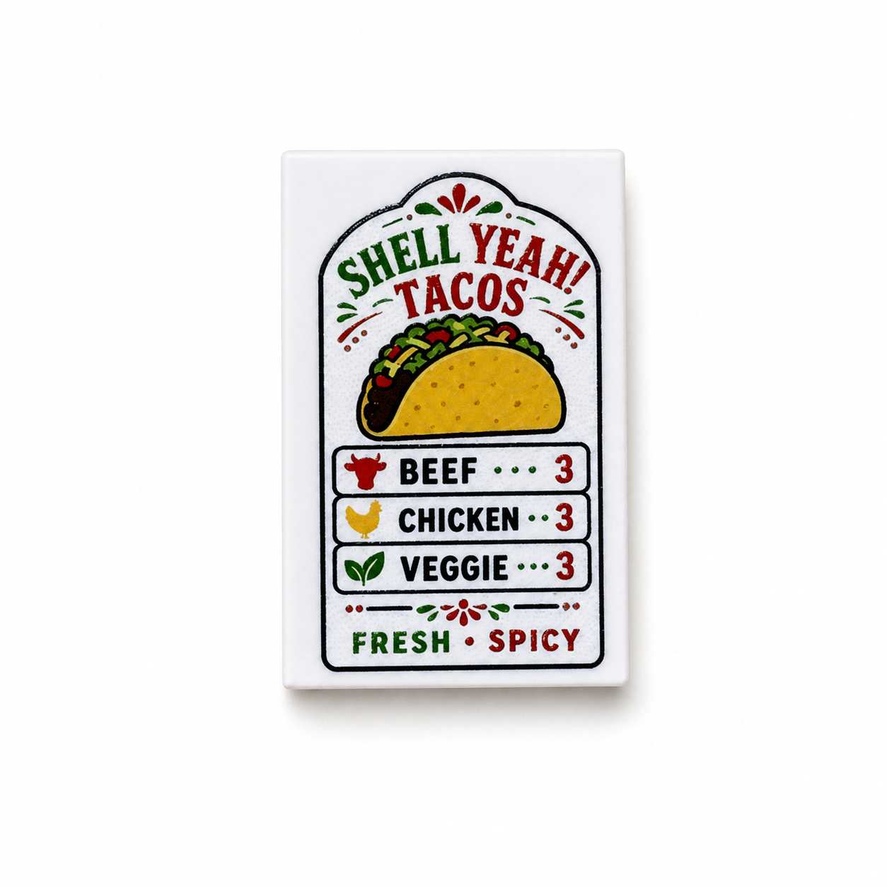 Shell Yeah! Menu Board - 2x3
