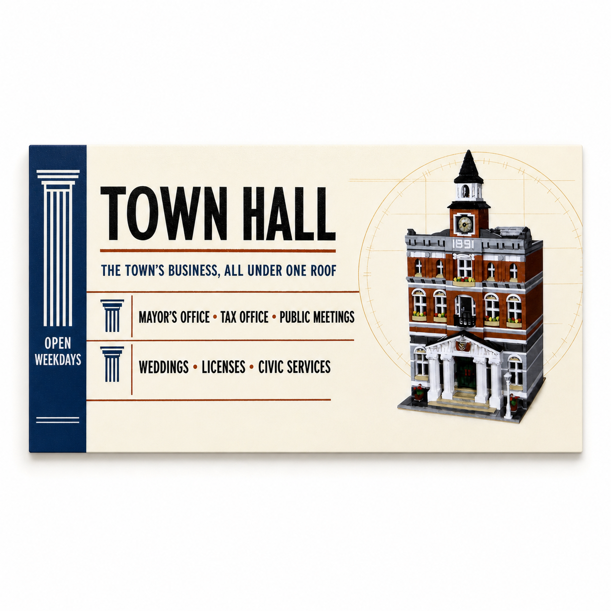 Town Hall Billboard - 8x16